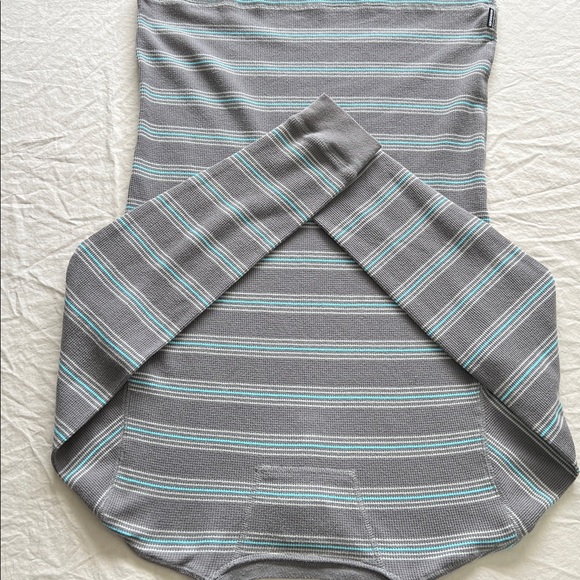 Striped Quicksilver thermal gray blue junior boys 14 - Picture 5 of 7
